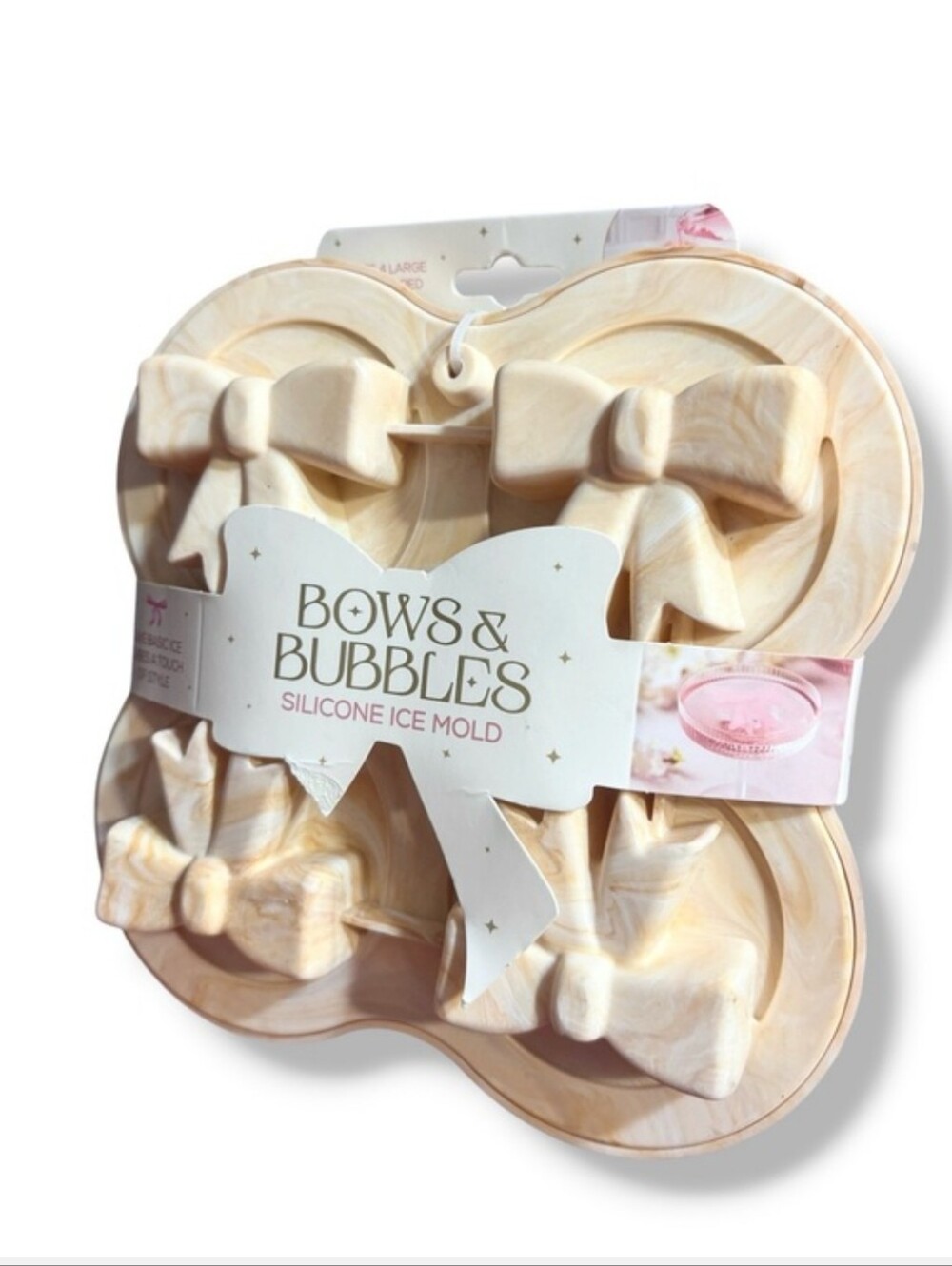EVRIHOLDER Bubbles & Bows Silicone Ice Mold NEW